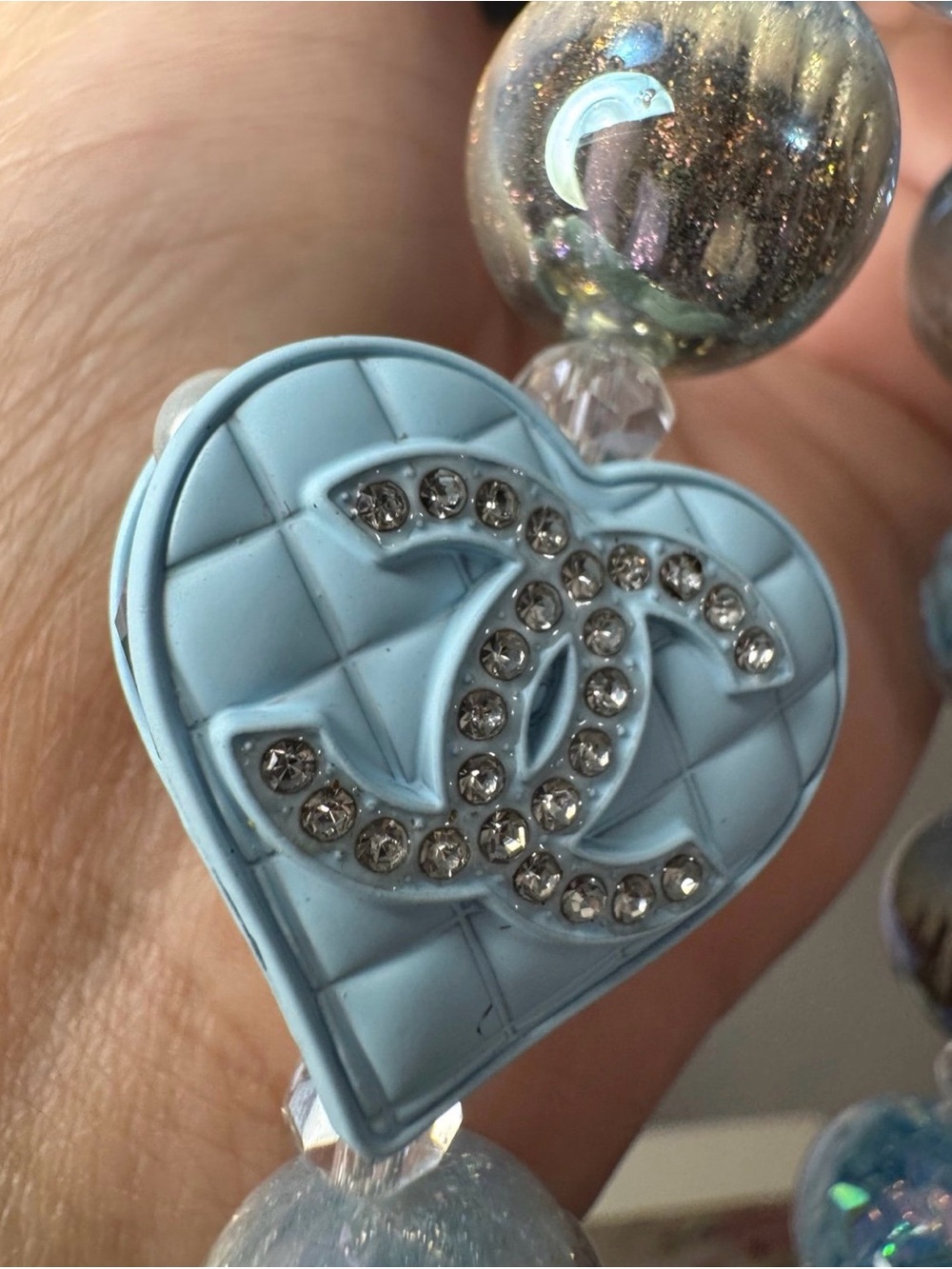 Fancy Blue Phone/Key/Bag Chain #P914 - Picture 4 of 8